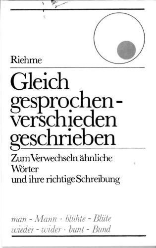خرید و دانلود نسخه کامل کتاب Gleich gesprochen, verschieden geschrieben_68b9e890791f8.jpeg خرید و دانلود نسخه کامل کتاب Gleich gesprochen, verschieden geschrieben