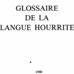 خرید و دانلود نسخه کامل کتاب Glossaire de la langue hourrite