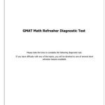 خرید و دانلود نسخه کامل کتاب GMAT MathRefresher DiagnosticTest