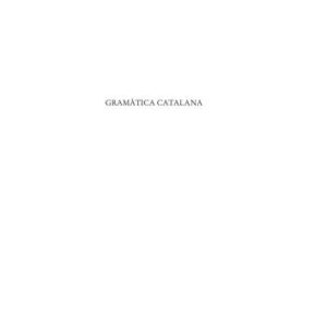 خرید و دانلود نسخه کامل کتاب Gramàtica catalana