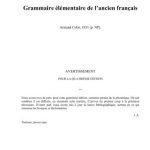 خرید و دانلود نسخه کامل کتاب Grammaire élémentaire de l’ancien français