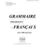خرید و دانلود نسخه کامل کتاب Grammaire progressive du francais avec 400 exercices : niveau debutant