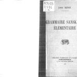 خرید و دانلود نسخه کامل کتاب Grammaire sanskrite élémentaire