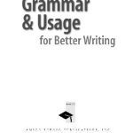 خرید و دانلود نسخه کامل کتاب Grammar And Usage For Better Writing