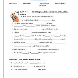 خرید و دانلود نسخه کامل کتاب Grammar Exercises. Tenses (Worksheet)