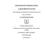 خرید و دانلود نسخه کامل کتاب Grammar of Thadou-Kuki: a descriptive study