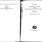 خرید و دانلود نسخه کامل کتاب Grammatica storica della lingua italiana e dei suoi dialetti / 2 Morfologia.