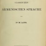 خرید و دانلود نسخه کامل کتاب Grammatik der classischen armenischen Sprache