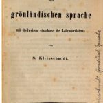 خرید و دانلود نسخه کامل کتاب Grammatik der grönländischen Sprache mit teilweisem Einschluss des Labradordialekts