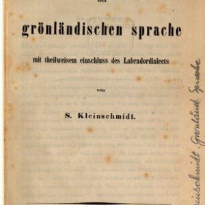 خرید و دانلود نسخه کامل کتاب Grammatik der grönländischen Sprache mit teilweisem Einschluss des Labradordialekts