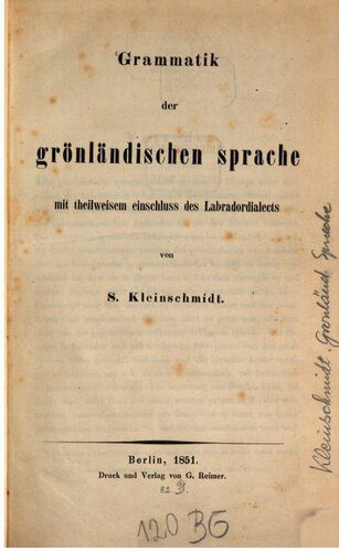 خرید و دانلود نسخه کامل کتاب Grammatik der grönländischen Sprache mit teilweisem Einschluss des Labradordialekts_68c4fd392e674.jpeg خرید و دانلود نسخه کامل کتاب Grammatik der grönländischen Sprache mit teilweisem Einschluss des Labradordialekts