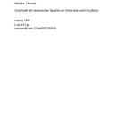 خرید و دانلود نسخه کامل کتاب Grammatik der Neusyrischen Sprache am Urmia-See und in Kurdistan