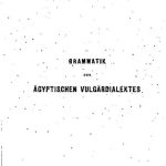 خرید و دانلود نسخه کامل کتاب Grammatik des ägyptisch-arabischen Vulgärdialektes