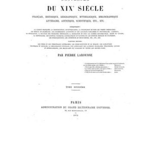 خرید و دانلود نسخه کامل کتاب Grand dictionnaire universel du XIXe siècle. Tom 12 (P-Pour) [Большой универсальный словарь XIX в.]
