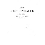 خرید و دانلود نسخه کامل کتاب Grand dictionnaire universel du XIXe siècle. Tom 4 (Chemin-Contray) [Большой универсальный словарь XIX в.]