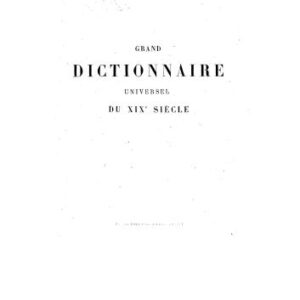 خرید و دانلود نسخه کامل کتاب Grand dictionnaire universel du XIXe siècle. Tom 6 (D) [Большой универсальный словарь XIX в.]