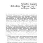 خرید و دانلود نسخه کامل کتاب Griaule’s Legacy: Rethinking la parole claire in Dogon Studies
