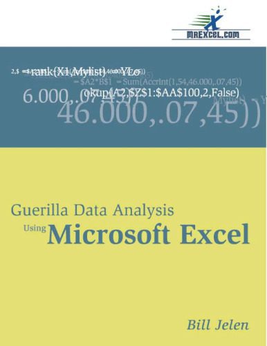 خرید و دانلود نسخه کامل کتاب Guerilla Data Analysis Using Microsoft Excel_68ca1f8593aeb.jpeg خرید و دانلود نسخه کامل کتاب Guerilla Data Analysis Using Microsoft Excel