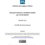 خرید و دانلود نسخه کامل کتاب Guia para maestros: enseñado español por vía del Quiché