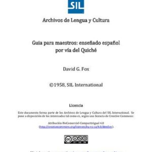 خرید و دانلود نسخه کامل کتاب Guia para maestros: enseñado español por vía del Quiché