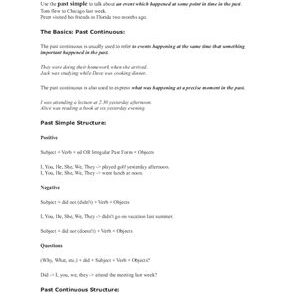 خرید و دانلود نسخه کامل کتاب Guide to Past Simple and Past Continuous
