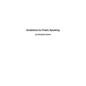 خرید و دانلود نسخه کامل کتاب Guidelines for Public Speaking