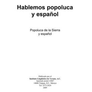خرید و دانلود نسخه کامل کتاب Hablemos popoluca y español