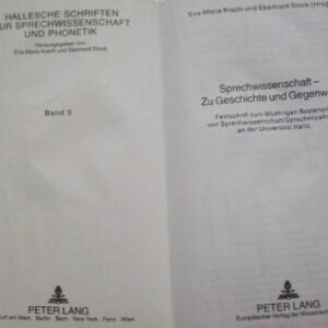 خرید و دانلود نسخه کامل کتاب Hallesche Schriften zur Sprechwissenschaft und Phonetik Band 3