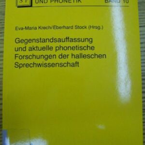 خرید و دانلود نسخه کامل کتاب Hallesche Schriften zur Sprechwissenschaft und Phonetik Band 10