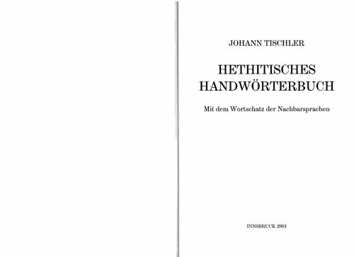خرید و دانلود نسخه کامل کتاب Hethitisches Handwoerterbuch. Mit dem Wortschatz der Nachbarsprachen_68bad4d70c908.jpeg خرید و دانلود نسخه کامل کتاب Hethitisches Handwoerterbuch. Mit dem Wortschatz der Nachbarsprachen