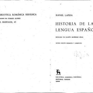 خرید و دانلود نسخه کامل کتاب Historia de la lengua española