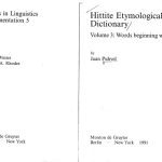 خرید و دانلود نسخه کامل کتاب Hittite Etymological Dictionary: Words beginning with H volume 3