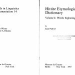 خرید و دانلود نسخه کامل کتاب Hittite Etymological Dictionary: Words beginning with K