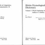 خرید و دانلود نسخه کامل کتاب Hittite etymological dictionary: Words beginning with L; indices to volumes 1-5, Volumes 1-5
