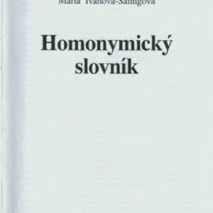 خرید و دانلود نسخه کامل کتاب Homonymický slovník