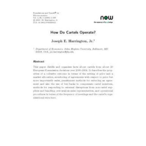 خرید و دانلود نسخه کامل کتاب How Do Cartels Operate?