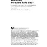 خرید و دانلود نسخه کامل کتاب How many Peruvians have died? An estimate of the total number of victims killed or disappeared in the armed internal conflict between 1980 and 2000