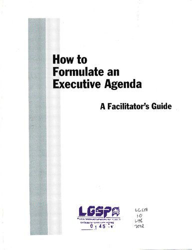 خرید و دانلود نسخه کامل کتاب How to Formulate an Executive Agenda. A Facilitator’s Guide_68c7df653b687.jpeg خرید و دانلود نسخه کامل کتاب How to Formulate an Executive Agenda. A Facilitator’s Guide
