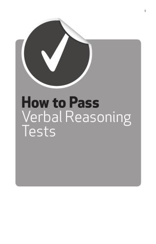 خرید و دانلود نسخه کامل کتاب How to Pass Verbal Reasoning Tests: Tests Involving Missing Words, Word Swaps, Word Link, Hidden Sentences, Sentence Sequences and Verbal Reasoning_68c18b6be7d19.jpeg خرید و دانلود نسخه کامل کتاب How to Pass Verbal Reasoning Tests: Tests Involving Missing Words, Word Swaps, Word Link, Hidden Sentences, Sentence Sequences and Verbal Reasoning
