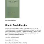 خرید و دانلود نسخه کامل کتاب How to Teach Phonics
