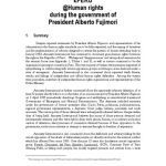خرید و دانلود نسخه کامل کتاب Human rights under the government of President Alberto Fujimori