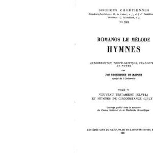 خرید و دانلود نسخه کامل کتاب Hymnes XLVI-LVI