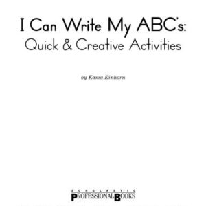 خرید و دانلود نسخه کامل کتاب I Can Write My ABC’s: Quick & Creative Activities