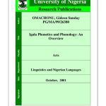 خرید و دانلود نسخه کامل کتاب Igala Phonetics and Phonology: An Overview