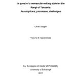 خرید و دانلود نسخه کامل کتاب In quest of a vernacular writing style for the Rangi of Tanzania: Assumptions, processes, challenges