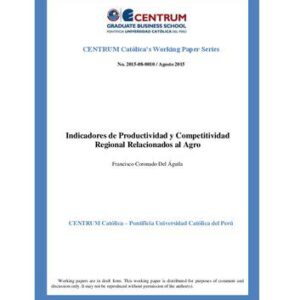 خرید و دانلود نسخه کامل کتاب Indicadores de Productividad y Competitividad Regional Relacionados al Agro