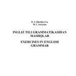 خرید و دانلود نسخه کامل کتاب Ingliz tili grammatikasidan mashqlar. Exercises in English Grammar