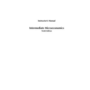 خرید و دانلود نسخه کامل کتاب Instructor’s Manual Intermediate Microeconomics