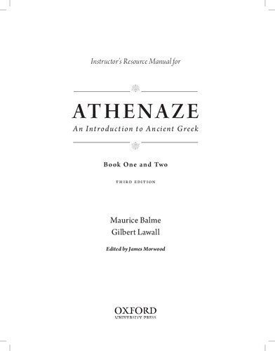 خرید و دانلود نسخه کامل کتاب Instructor’s Resource Manual for Athenaze – An Introduction to Ancient Greek – Book One and Two_68b708db82aef.jpeg خرید و دانلود نسخه کامل کتاب Instructor’s Resource Manual for Athenaze – An Introduction to Ancient Greek – Book One and Two
