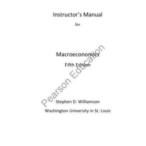 خرید و دانلود نسخه کامل کتاب Instructor’s Solution Manual for Stephen Williamson Macroeconomics